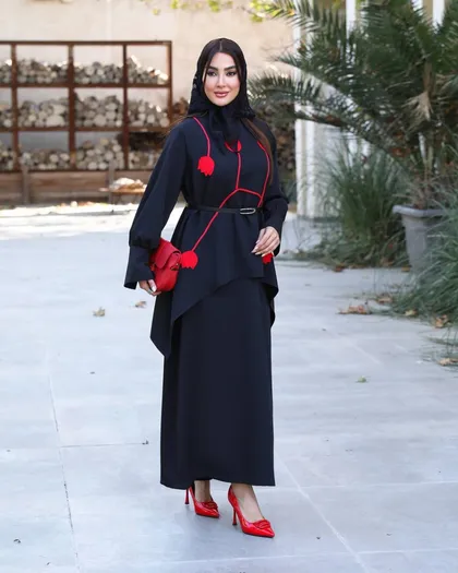 مانتو دامن یلدایی کد 2434