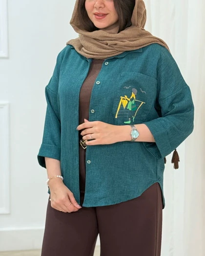 تونیک مانتویی فائزه کد محصول 1655