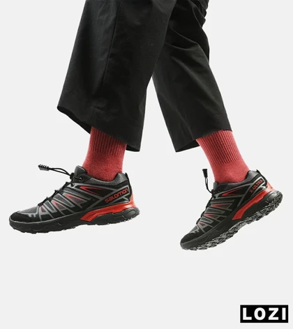 کفش کتانی مردانه و زنانه مشکی قرمز سالومون Salomon X ULTRA مدل 3280