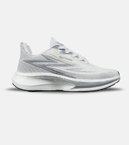 کفش کتانی مردانه و زنانه سفید طوسی جنریک آل ران مدل 7852