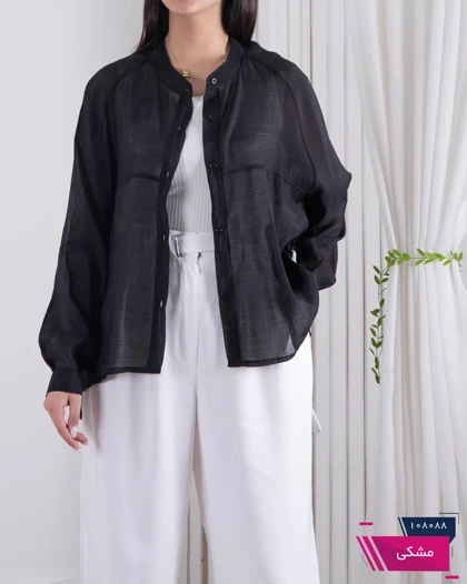 شومیز شیشه ای پری ساتن ZARA