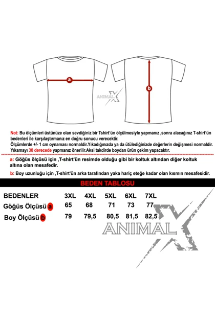 تیشرت سایز بزرگ مردانه xanimal xanimal