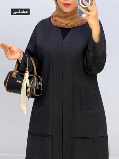 مانتو سایز بزرگ لینن میاسا کد 458278