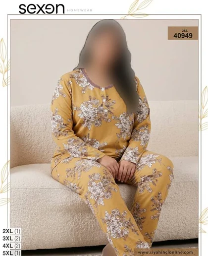 بلوز و شلوار بیگ سایز زنانه sexen کد 40949