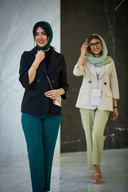 مانتو سوپر مازراتی آستین سه ربع