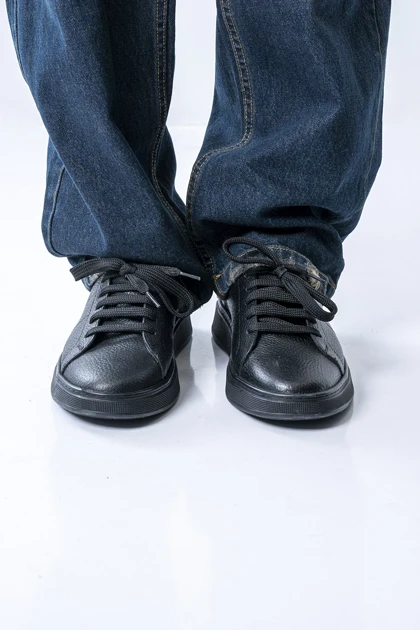 ونس چرم طبیعی بندی یک رنگ مردانه