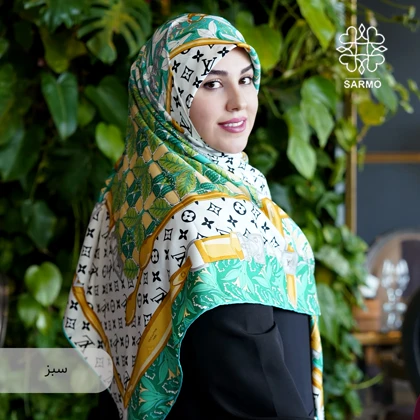 روسری ابریشم ژاکارد دلربا