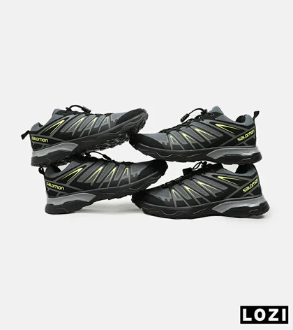 کفش کتانی بزرگ پا مشکی سبز سالومون Salomon X ULTRA