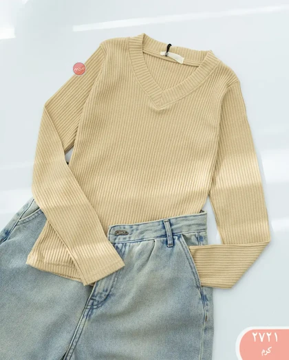 بلوز آستین بلندیقه هفت 2721