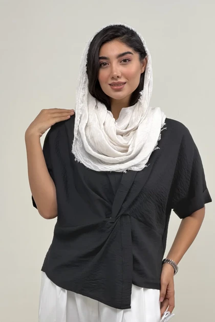 شومیز شیشه ای گره‌ای یک طرف هلال