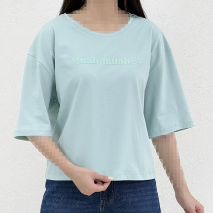 تیشرت زنانه باکسی Muah| آی بولک