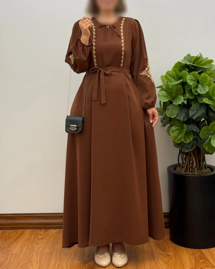پیراهن مانتویی زنانه الیزه گلدوزی