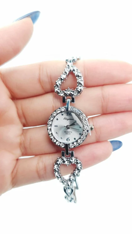 ساعت مچی زنانه الینا Eliyina نگین‌دار با موتور کوارتز