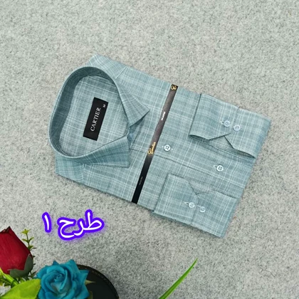 پیراهن مردانه طرحدار استین بلند سایز M تا 2XL پیراهن کلاسیک مردانه طرحدار در 5 طرح پیراهن مردانه رسمی طرحدار BB1
