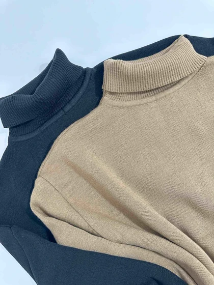 پلیور بافت یقه اسکی