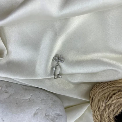 پیرسینگ ناف فیک زنانه مدل آوین طرح پاپیون
