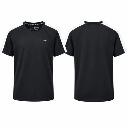 ست تیشرت و شلوارک ورزشی مردانه نایک مدل Dri Fit-YC701 مشکی