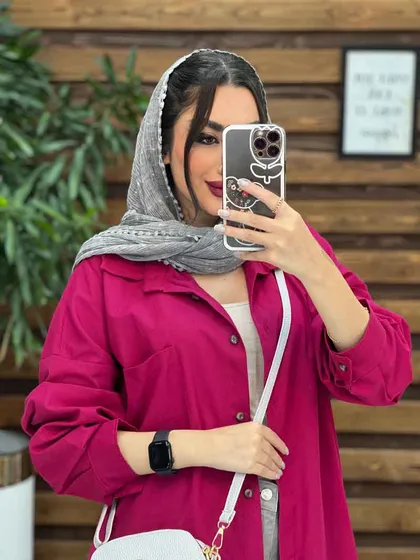 مانتو شومیزی تک جیب پایین هلال
