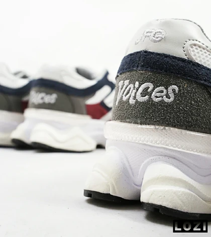 کفش کتانی زنانه زرشکی سفید طوسی NEW BALANCE 9060