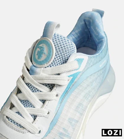 کفش کتانی ورزشی سفید آبی Warrior Sneakers مدل 7873