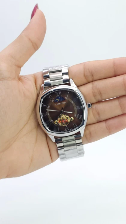 ساعت مچی مردانه کارتیر اتوماتیک Cartier BU750 فول استیل رنگ ثابت