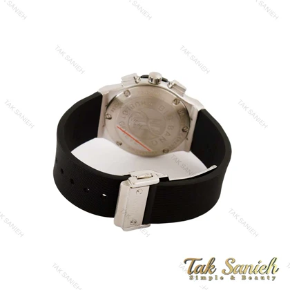 ساعت هابلوت زنانه سه موتوره سیلور مشکی صفحه اسکلتون Hublot-5457-L