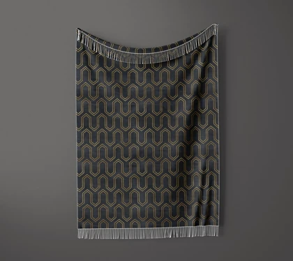 شال مبل ریش دار sofa shawl 88