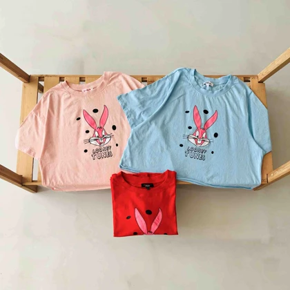 کراپ تیشرت زنانه لونی تونز - کد 828