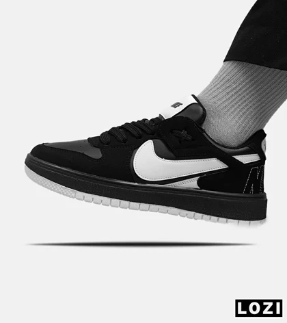 کفش کتانی مردانه مشکی سفید NIKE AIR JORDAN مدل 5506