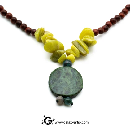 گردنبند سنگ و چوب طبیعت