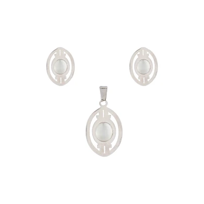 نیم ست بدون زنجیر مدل نگینی