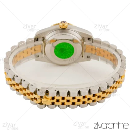 ساعت رولکس دیت جاست زنانه صفحه سبز ایندکس خطی مدیوم 104484