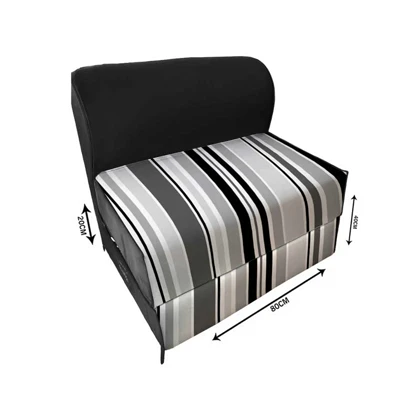 کاناپه تخت شو یک نفره راه راه کلاسیک مدل M1085