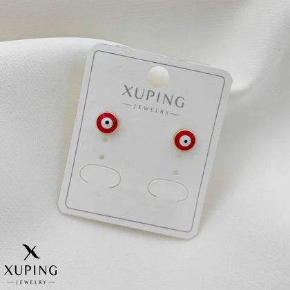 گوشواره میخی چشم نظر قرمز | Xuping