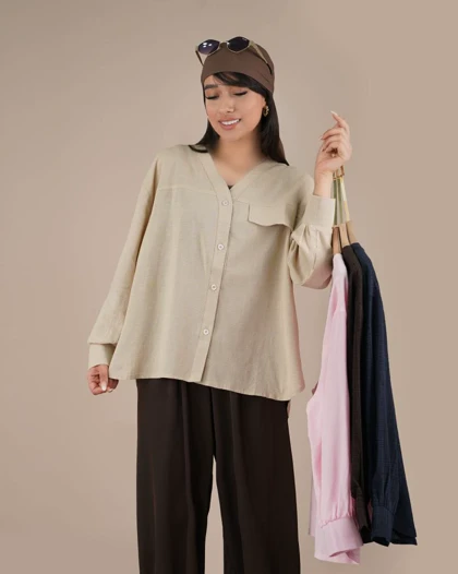 شومیز جیب نما کادنزا کد 29755