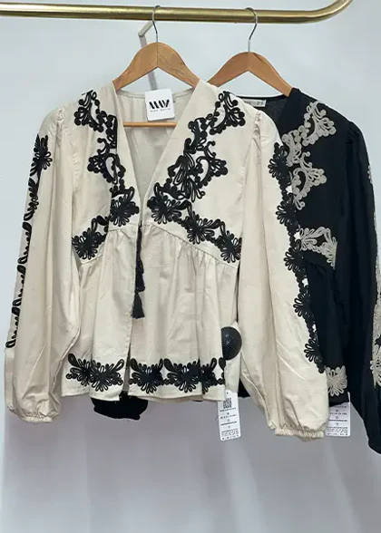 شومیز گلدوزی بندی کد 4030