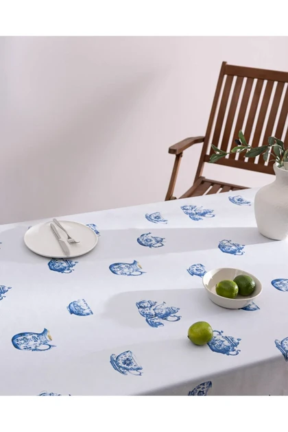 میزبانی Margoux مدل Madame Coco از PVC - Lacivert/Beyaz
