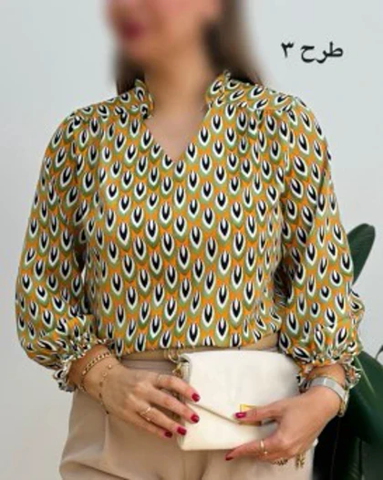 شومیز یقه چین
