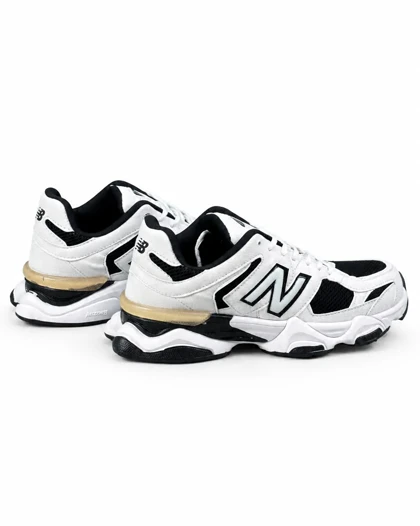 کفش کتانی بزرگ پا مدل نیوبالانس 9060 سفید مشکی New Balance 9060