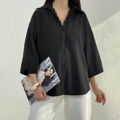 شومیز زنانه سیلک پشت پیله