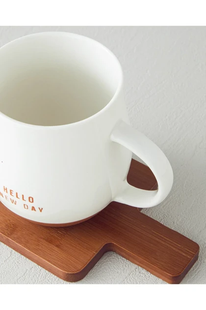 ماگ English Home مدل Hello New Day New Bone China - قهوه‌ای