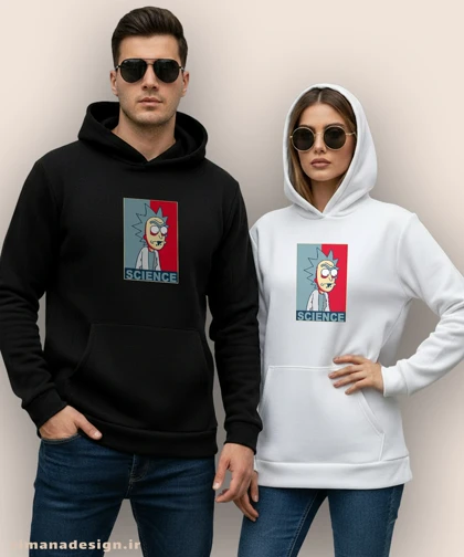 هودی مردانه و زنانه طرح ریک اند مورتی کد 893