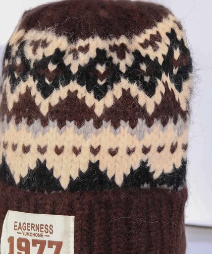 کلاه پشمی زمستانه طرحدار 1977