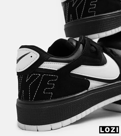 کفش کتانی مردانه مشکی سفید NIKE AIR JORDAN