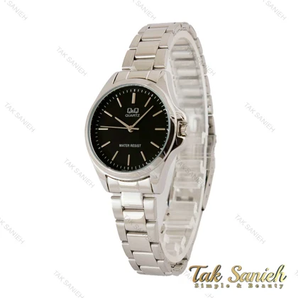 ساعت کیوکیو زنانه استیل صفحه مشکی QQ-5349-L
