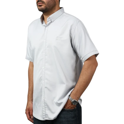 پیراهن آستین کوتاه ساده مردانه برند مد مدل 14112191