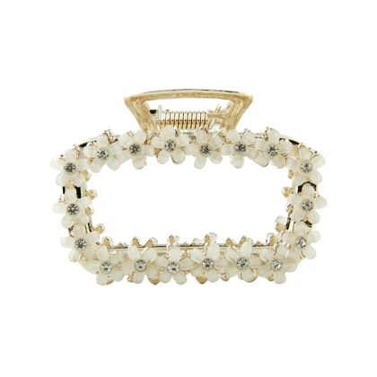 کلیپس زنانه مدل فلزی گل‌دار