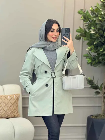 بارانی چهار دکمه آستین بند دار