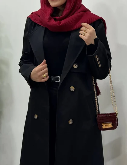 ترنچ کت بلند ضد آب آیسو بارین