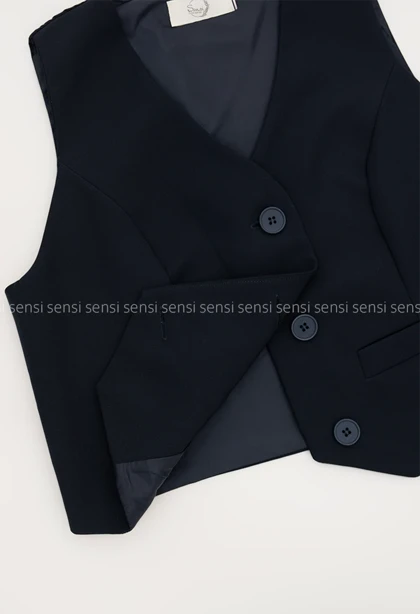 ژیله آستر دار جلو دکمه کد1005340